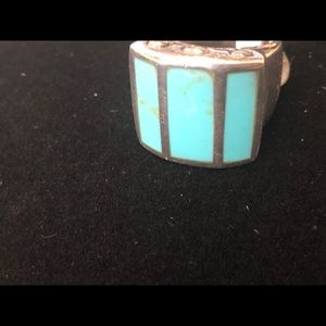 Sterling silver turquoise ring 7.5
